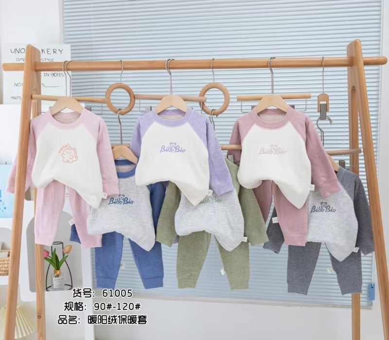 休闲风保暖极简风家居服套装加绒打底长袖