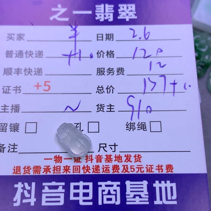 翡翠颈饰未镶嵌半**归