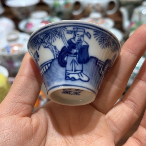 手绘茶杯盖碗壶承