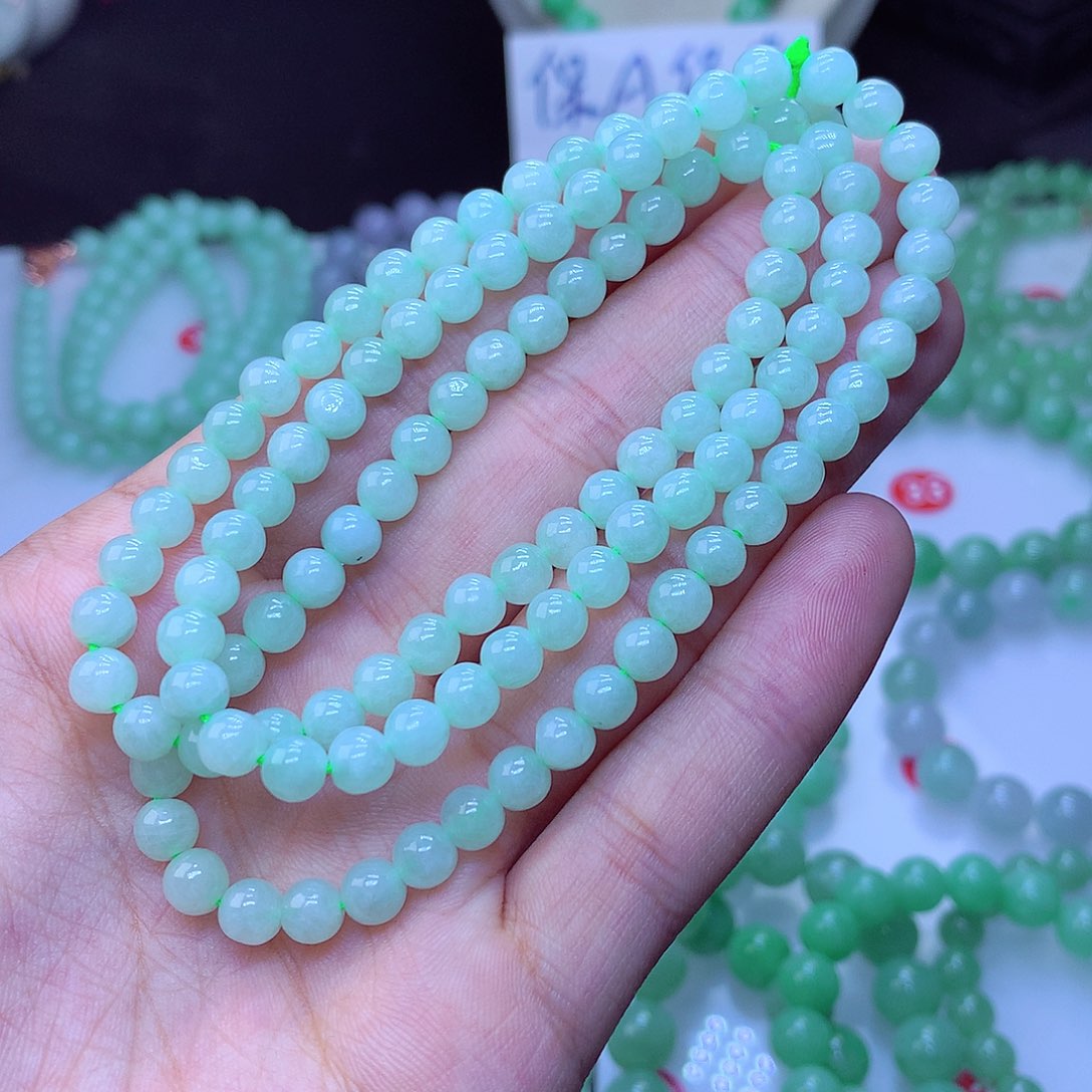 翡翠毛衣链未镶嵌