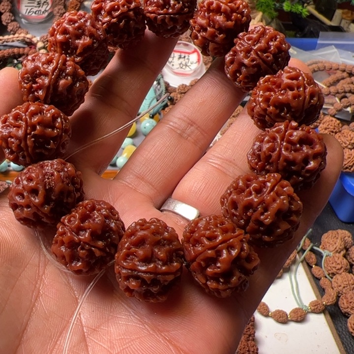 金刚菩提手串23平头大粗筋蜂窝