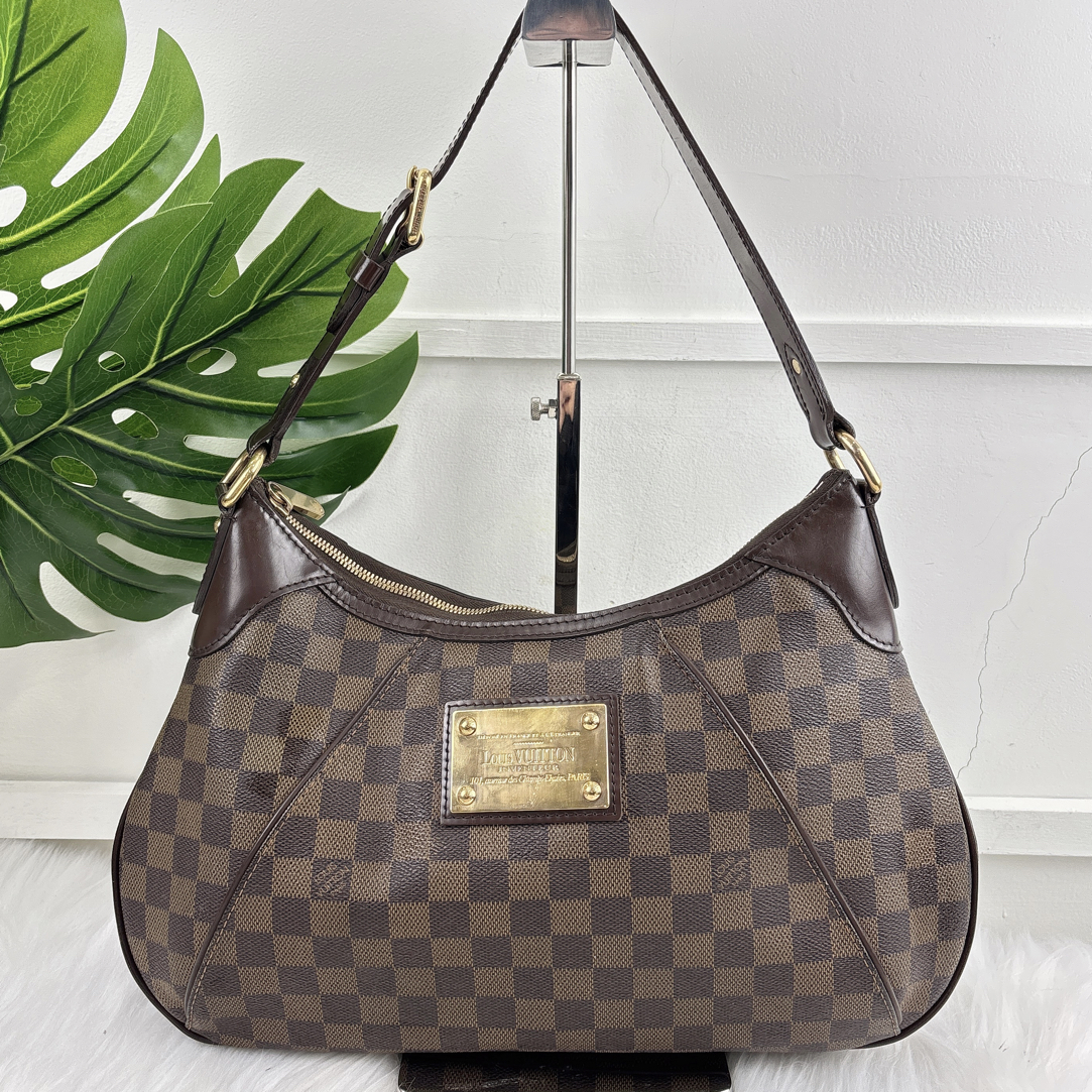 95新 LouisVuitton/路易威登 棋盘格南瓜腋下包 编码08年