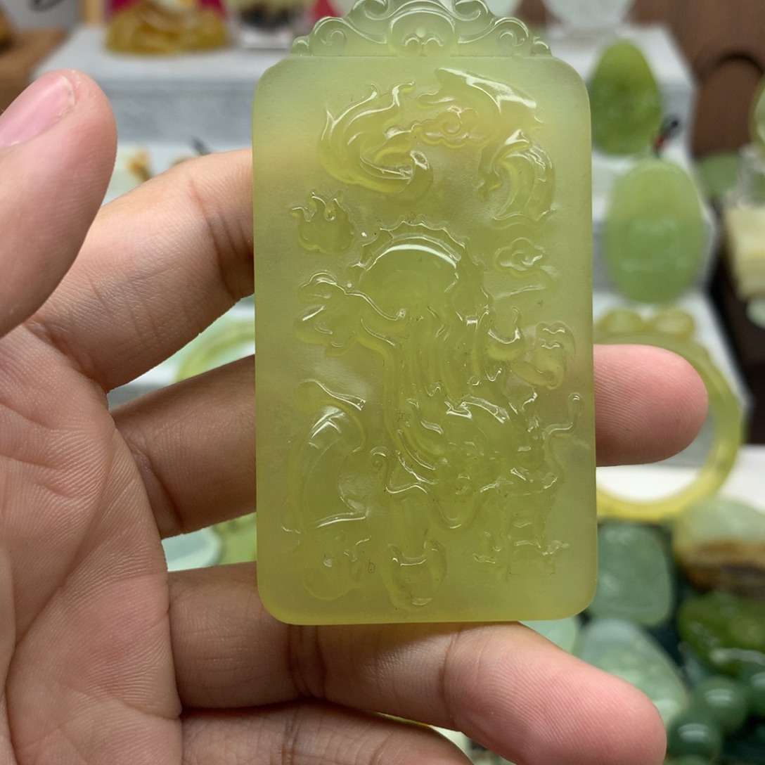 用***3岫玉未镶嵌吊坠(不含链)