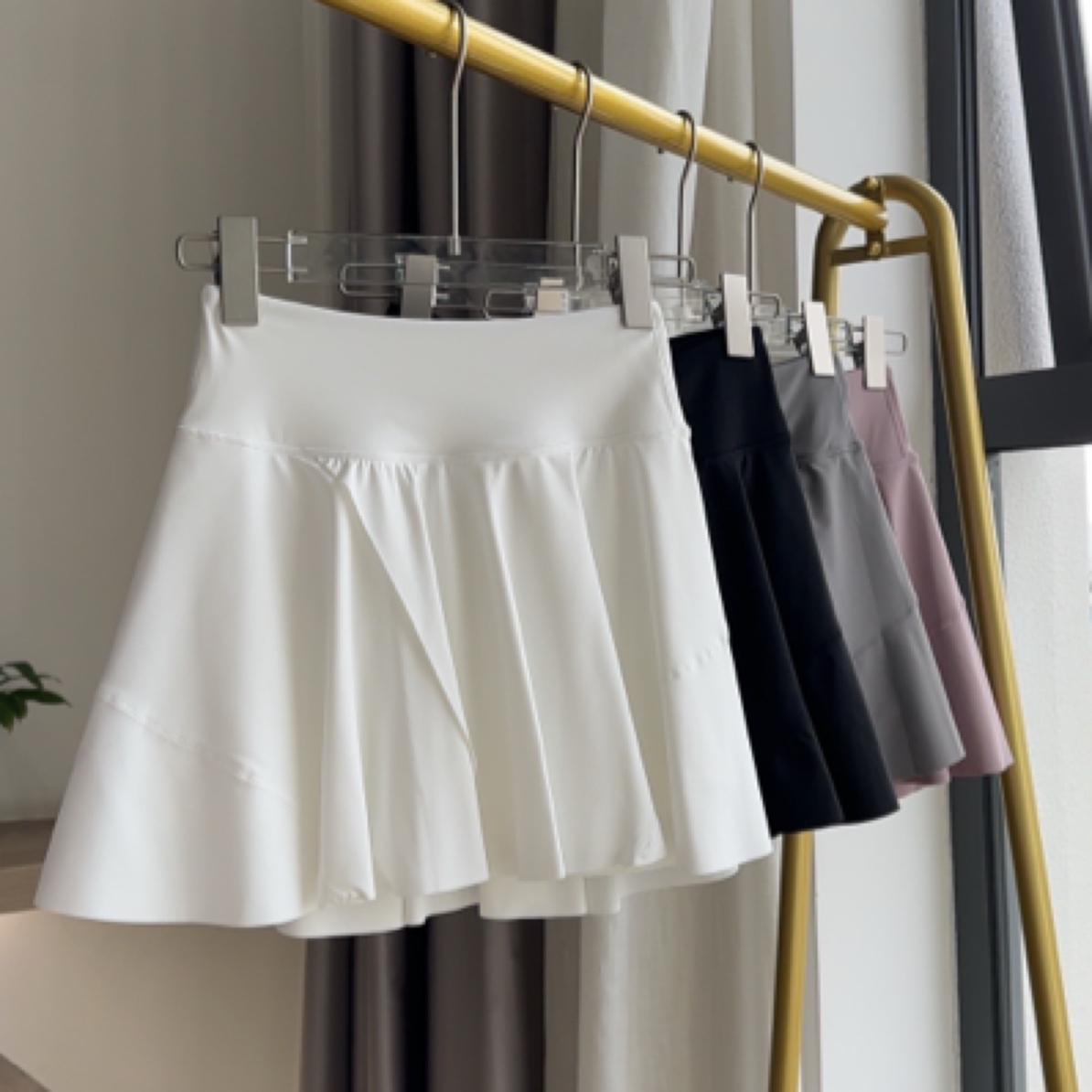 2684瑜伽裙带防走光短裤裙夏季跑步跳操打羽毛球网球