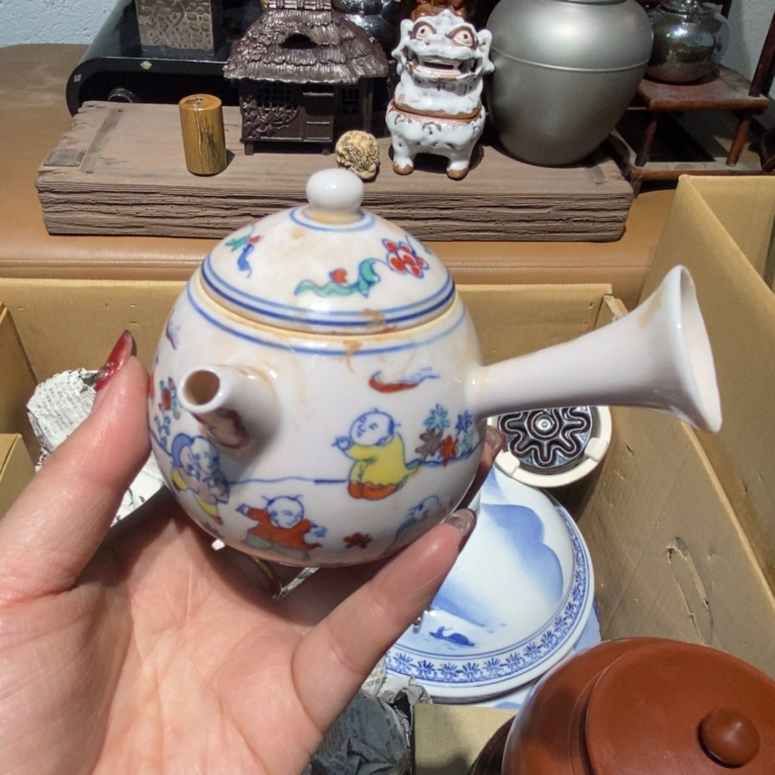 紫砂茶壶密胺手绘陶瓷