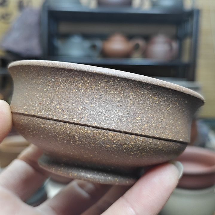 紫砂茶杯波**涌紫砂主人杯子弹