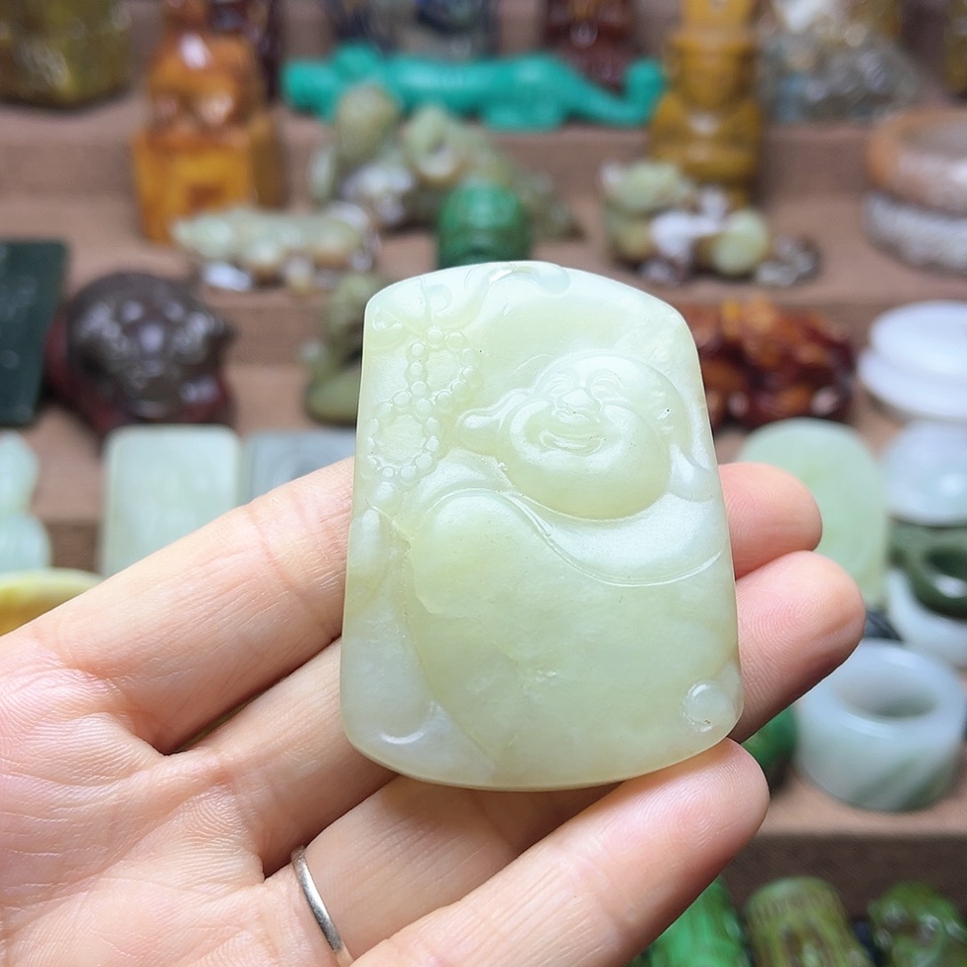 白玉菩提吊坠16。。