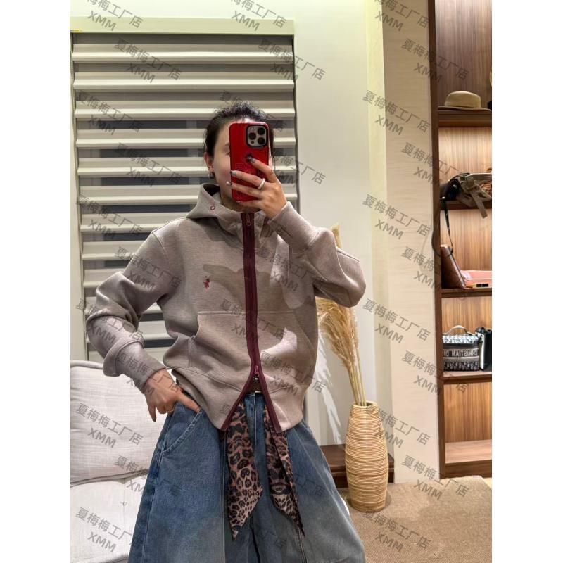 XMM.【丝光羊毛拉链卫衣】时尚百搭秋季保暖潮流洋气宽松休闲GJ7976