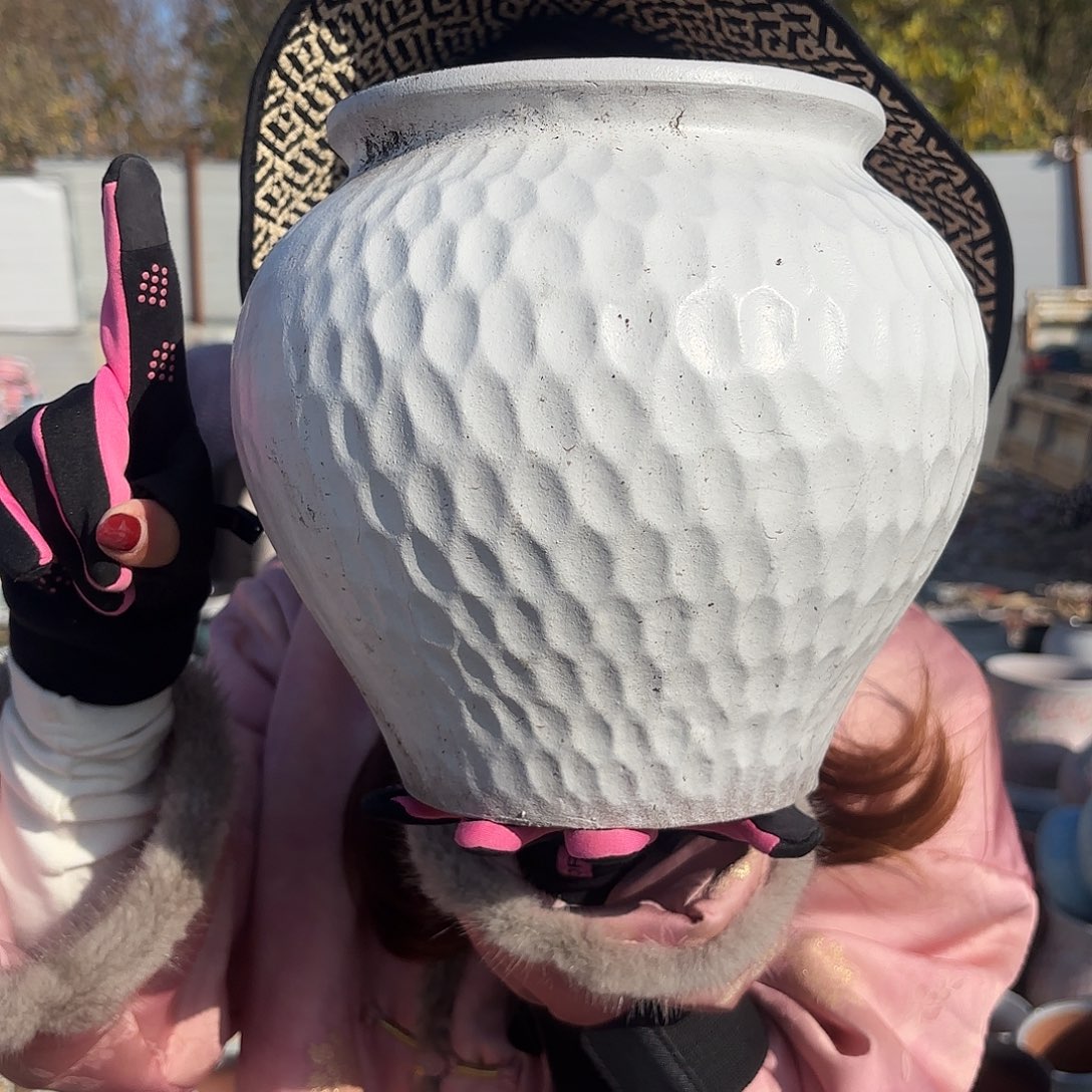 口17高24一个白坛子