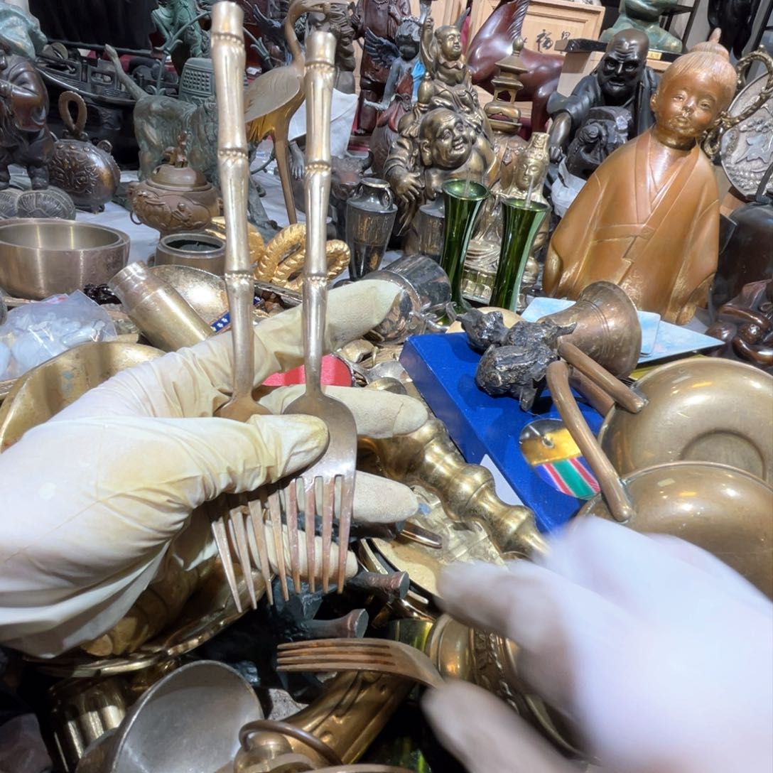 飞*大阪回流铜器摆件20