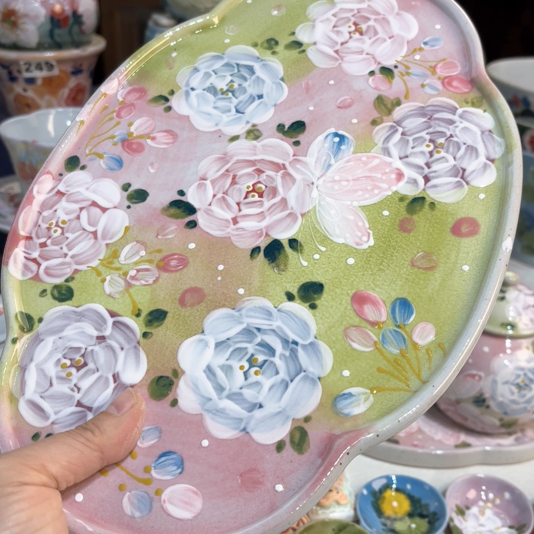 景德镇手绘高温釉下彩陶瓷茶具