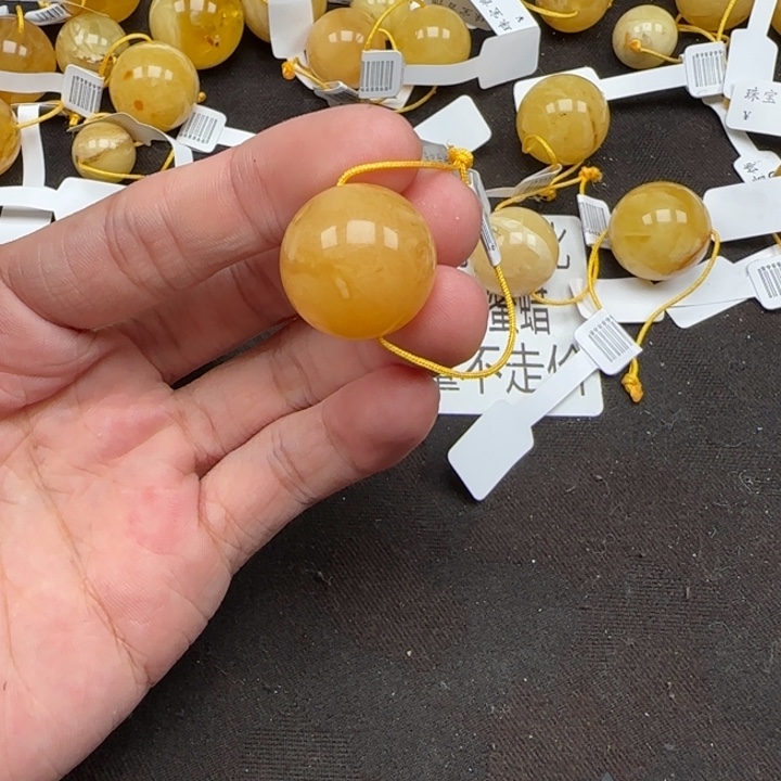 原***刚蜜蜡未镶嵌珠宝奇石天然分单25