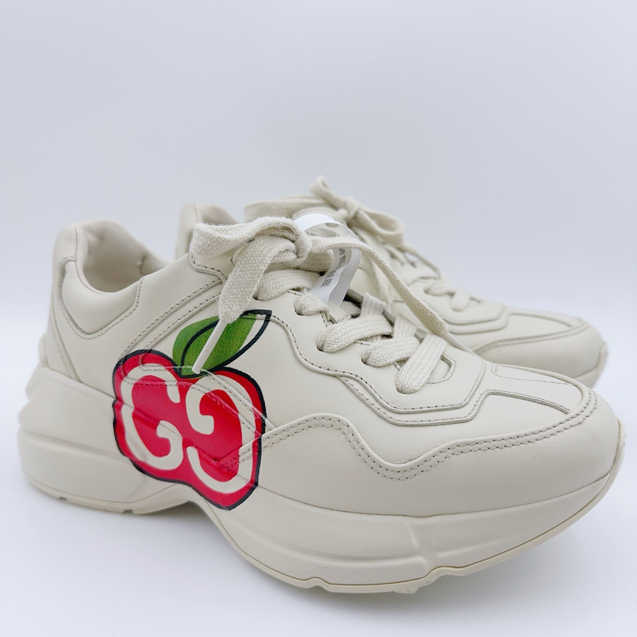 95新 GUCCI/古驰 35.5码/98新/Gucci/古驰 小苹果老爹鞋