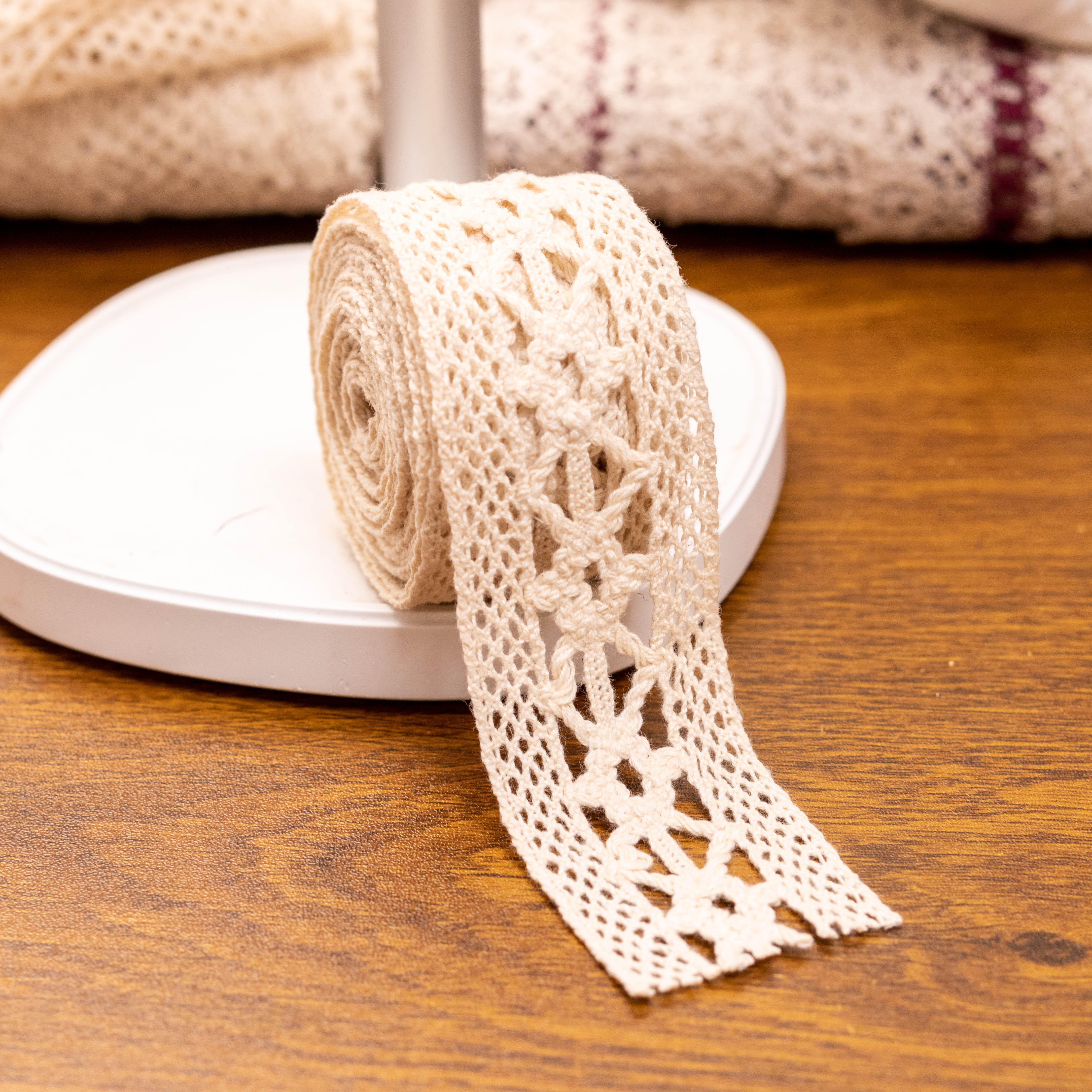 纯棉双边棉线花边辅料手工diy服装桌布被套布艺装饰花边辅料材料