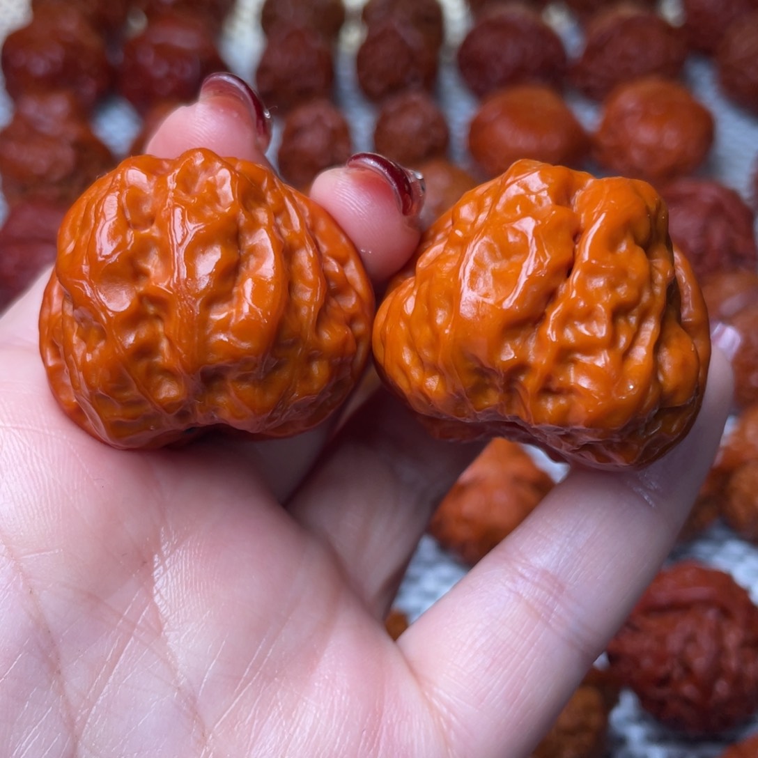 桃核吊坠文玩核桃 手把件 蛤蟆头 37