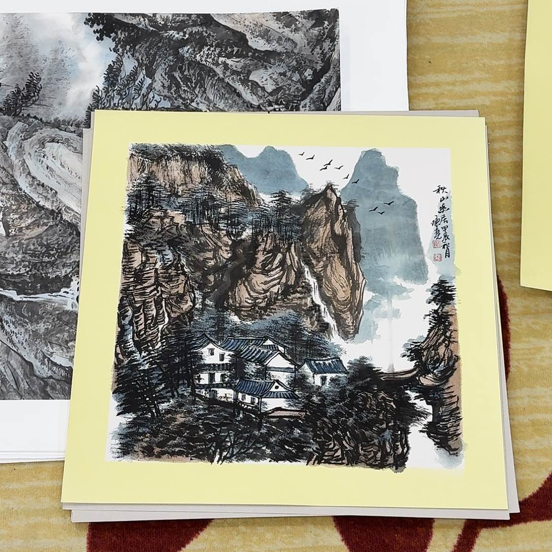 国画50.斗方手绘作品
