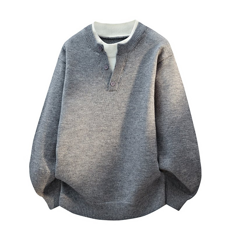 毛衣男秋冬季加绒加厚潮流男士线衣毛衫学生上衣针织衫衣服打底衫