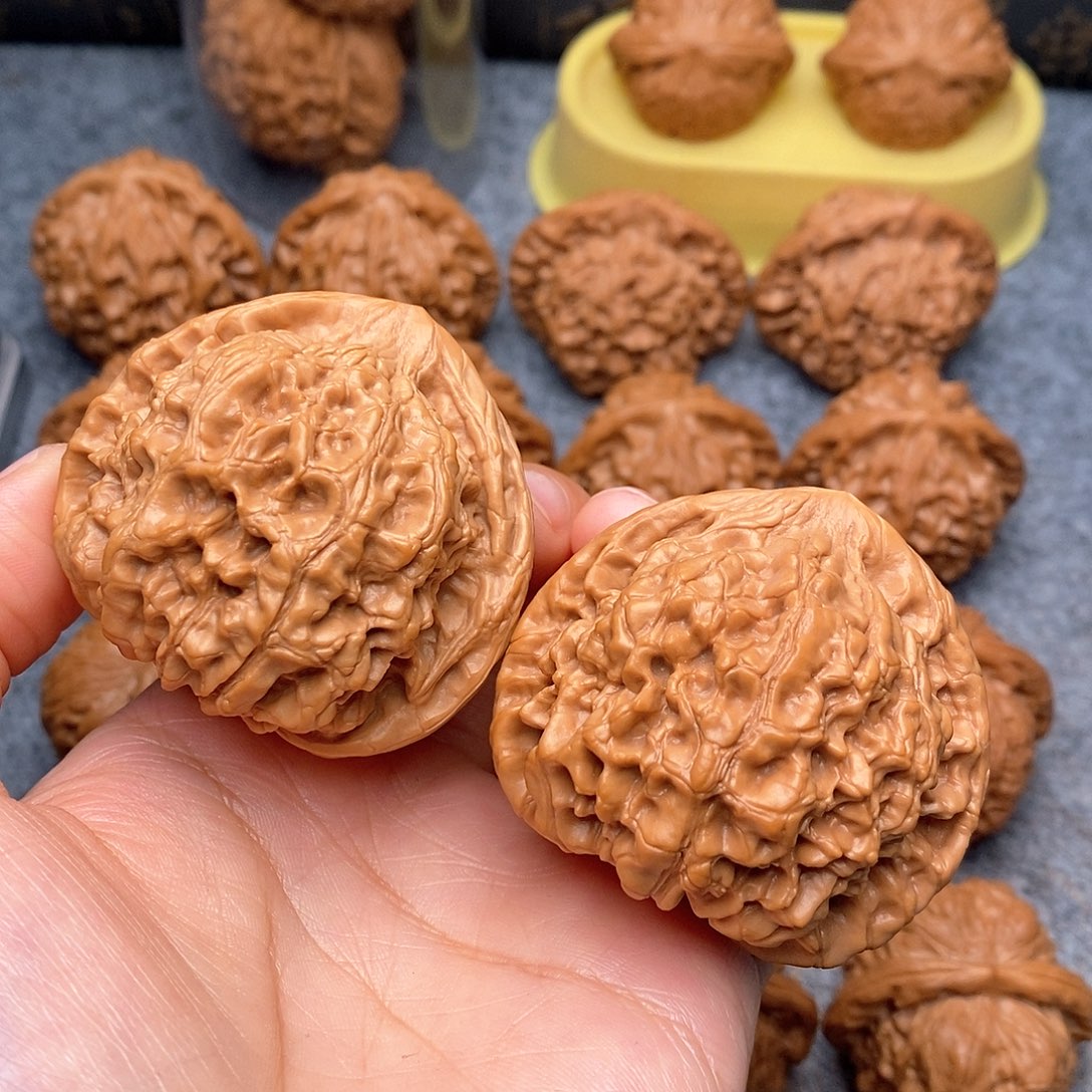 文玩核桃把件官帽50尺