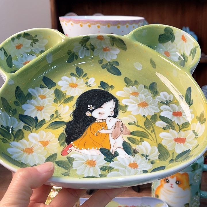 陶景德镇釉下手绘陶瓷 