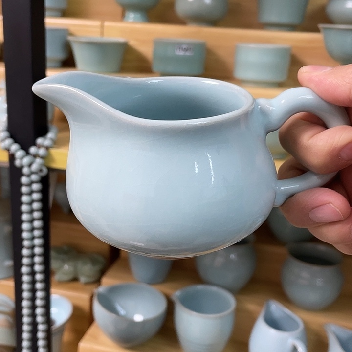 公道杯郗奎奎天青龙柄公道