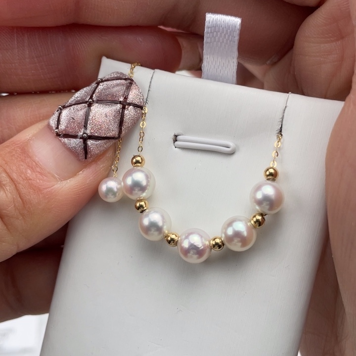 海水珍珠颈饰18K金镶嵌