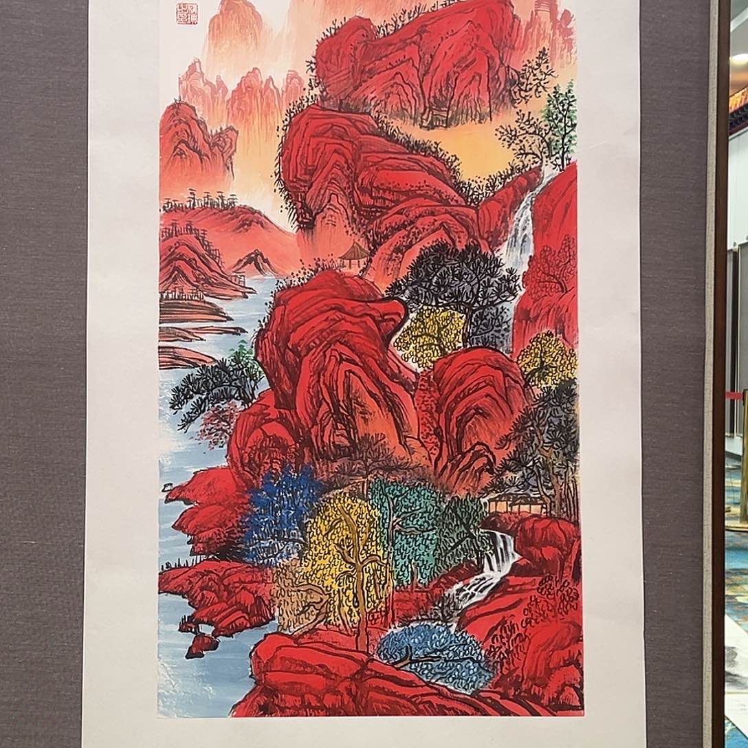 国画苏珊老师国画作品带证书