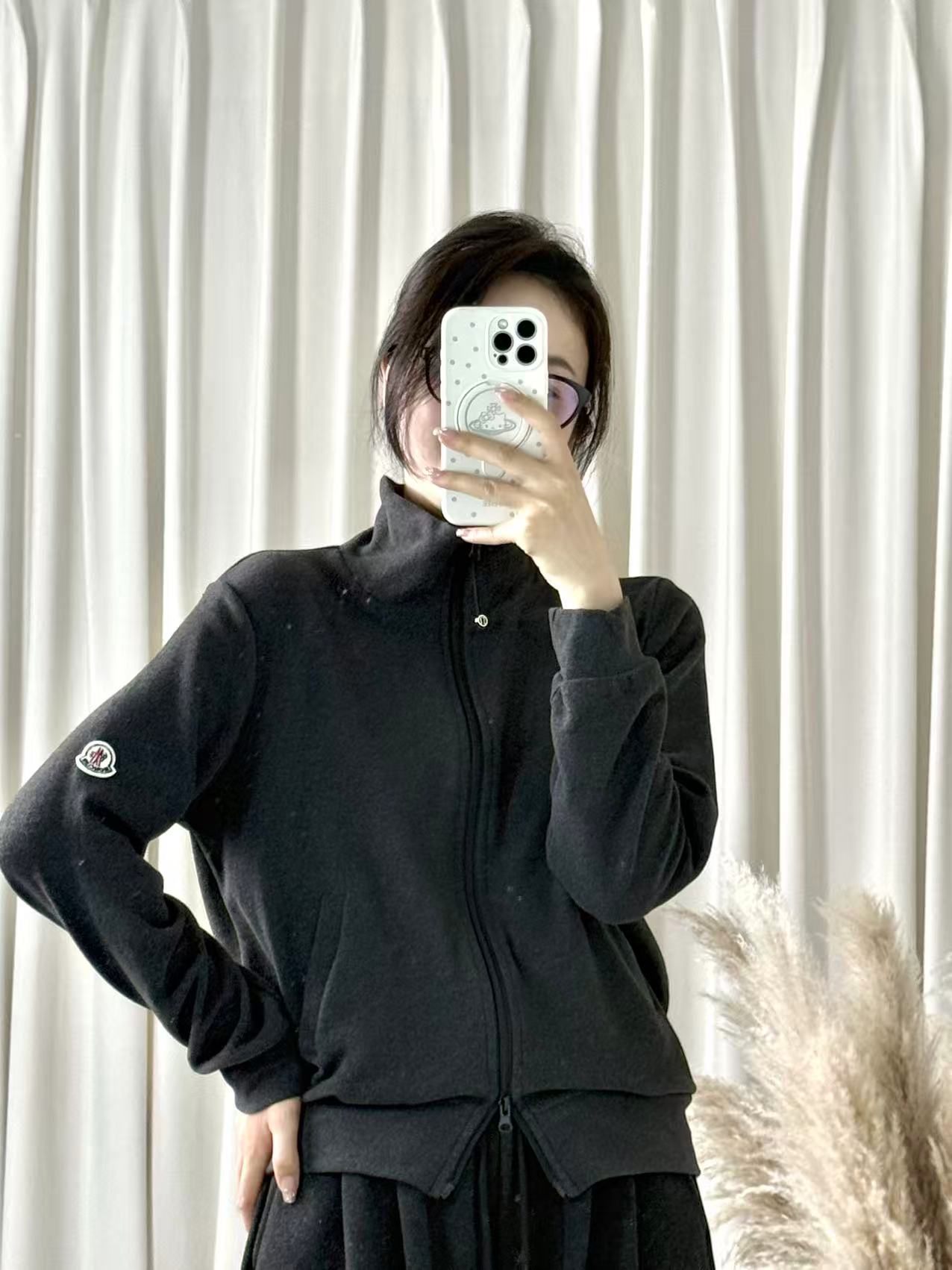 8312【软糯椰蓉】奥绒拉链开衫【加大】