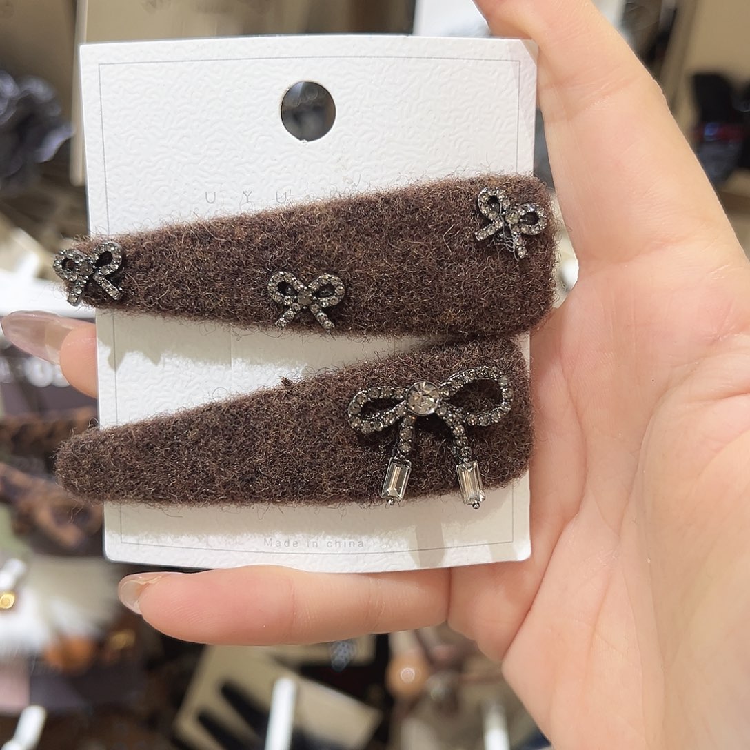 羽毛不锈钢蝴蝶结钻掰掰夹