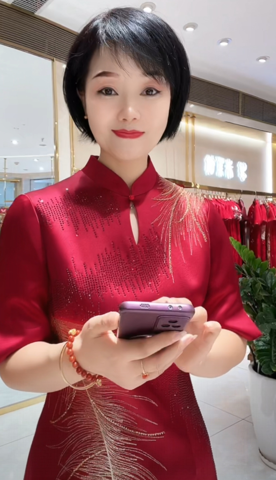 17955朱紫褕喜婆婆喜妈妈婚宴旗袍婚礼中国风气质中式礼服敬酒服