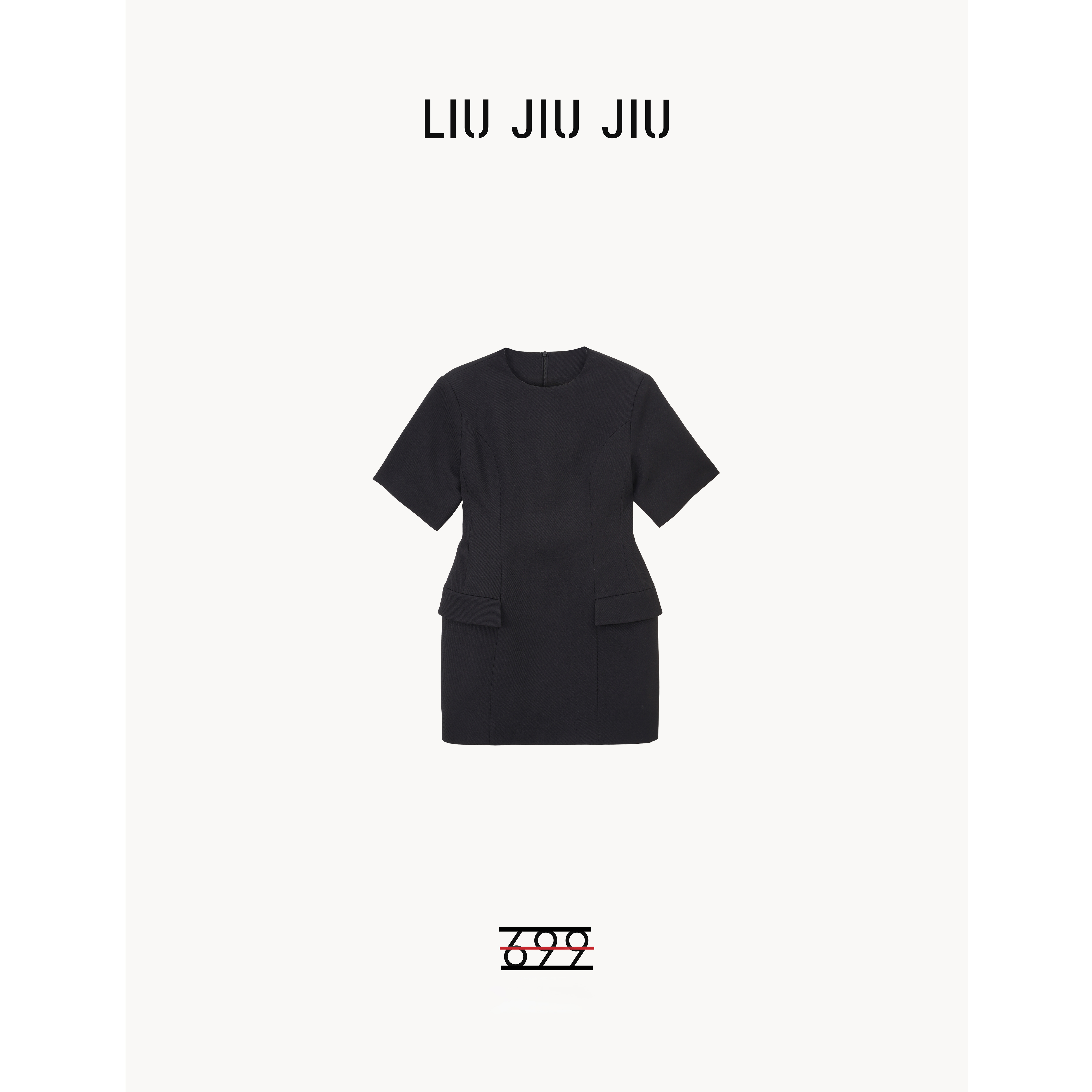 LIUJIUJIU 韩版夏季减龄复古小众设计感时尚收腰连衣裙LYQ3609L