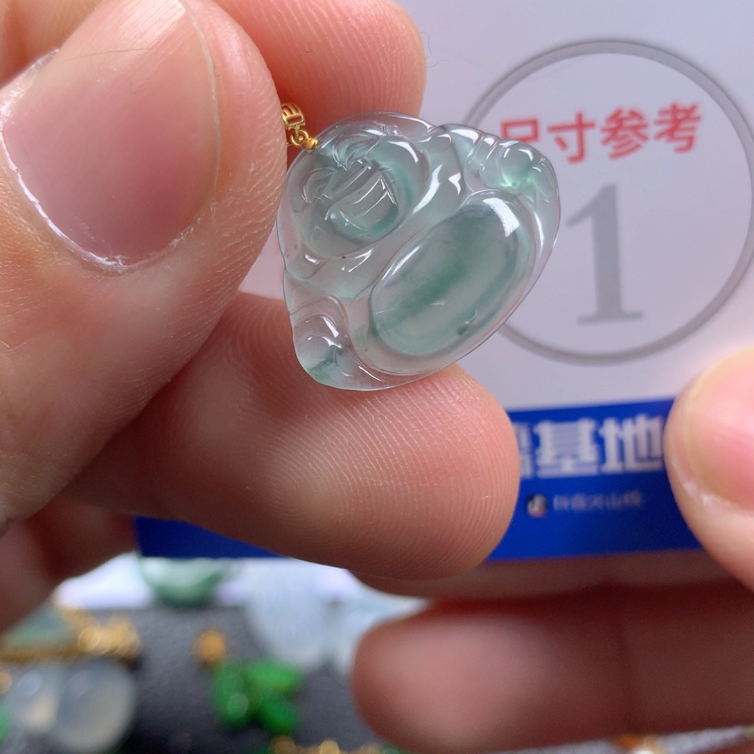 【闪购商品】翡翠颈饰18K金镶嵌翡翠