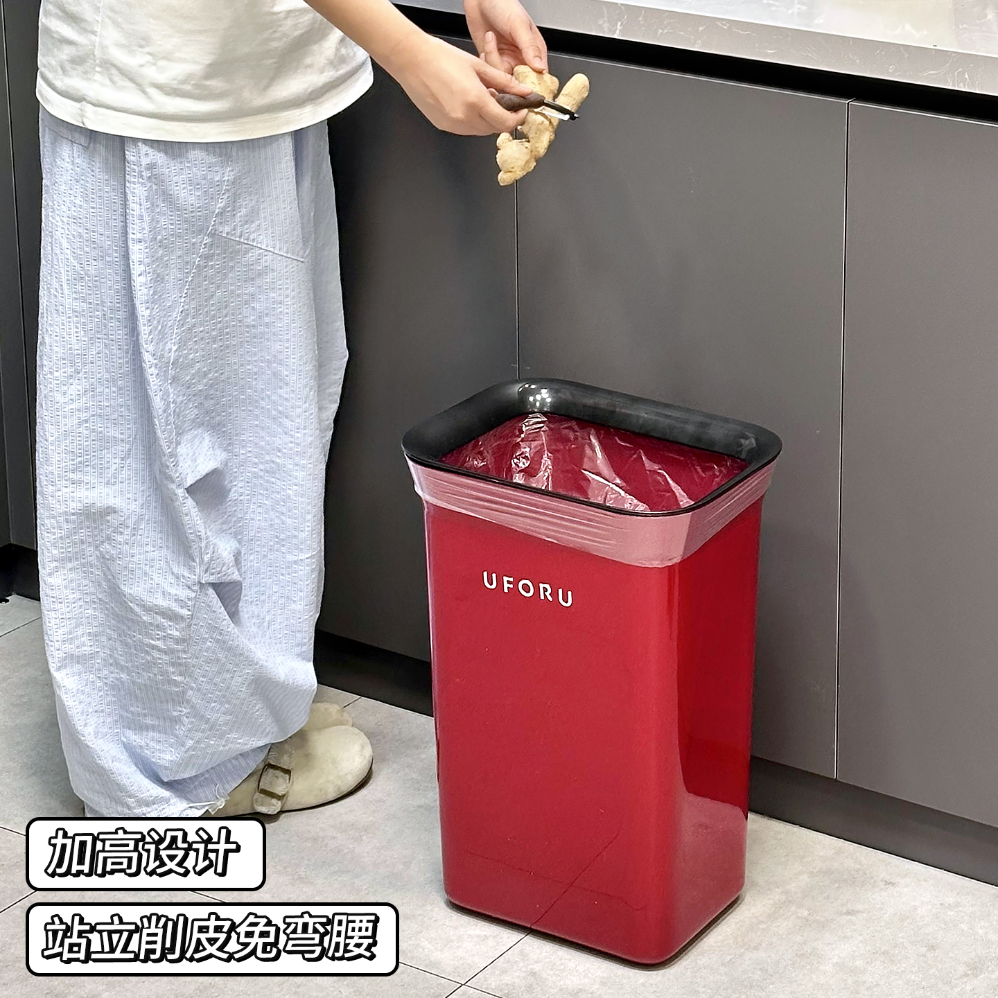 垃圾桶家用新款客厅厨房卫生间厕所高颜值大容量踩踏轻奢高档带盖
