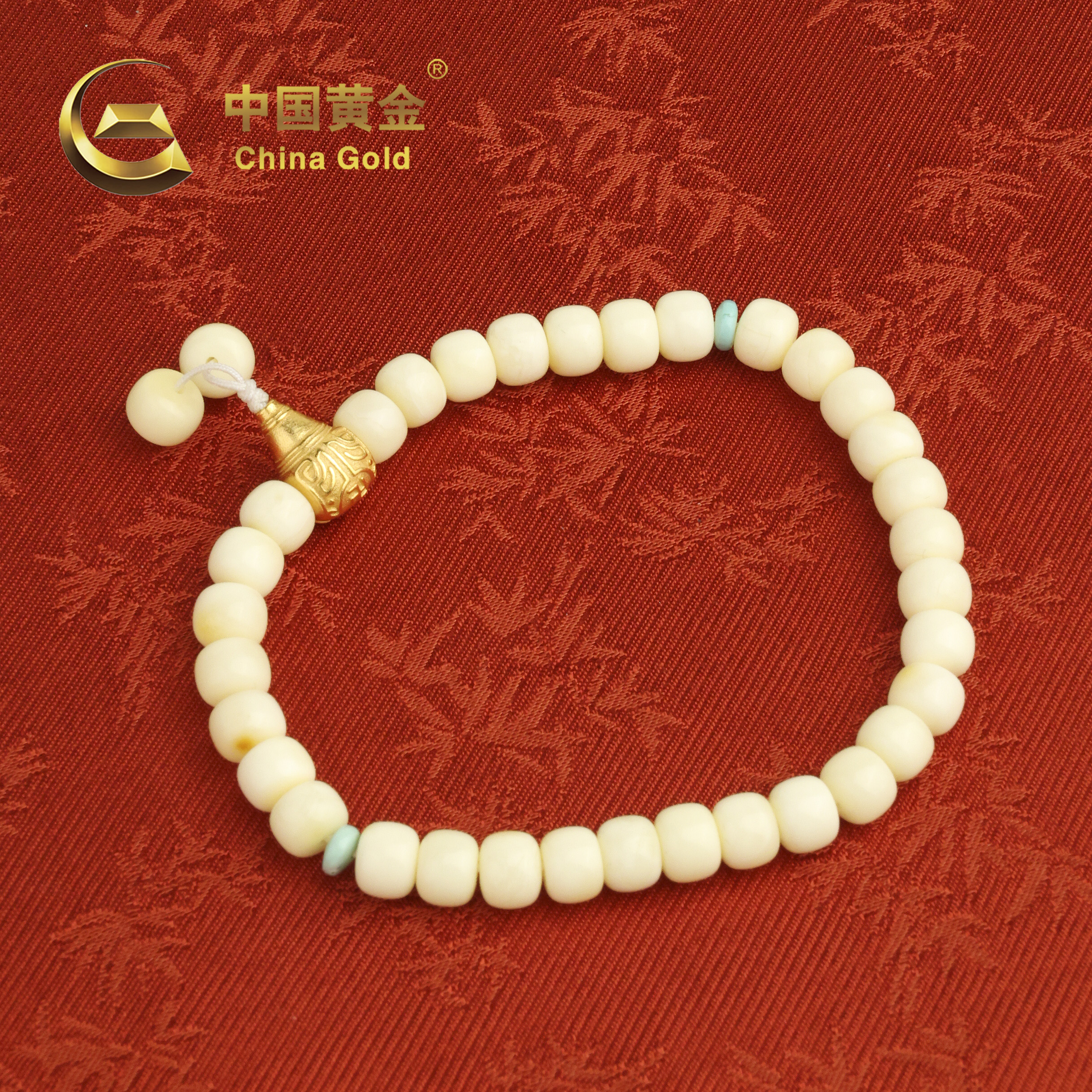 【中国黄金】秋令 | 蜜蜡*手串*S925银镶嵌-S2159-Y
