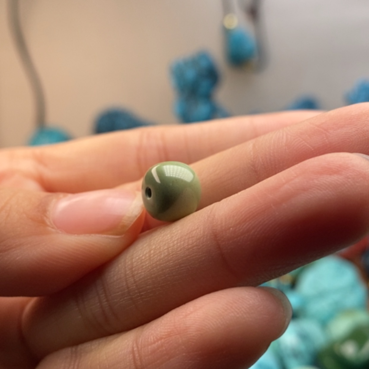 【闪购商品】未镶嵌绿松石珠宝半成品