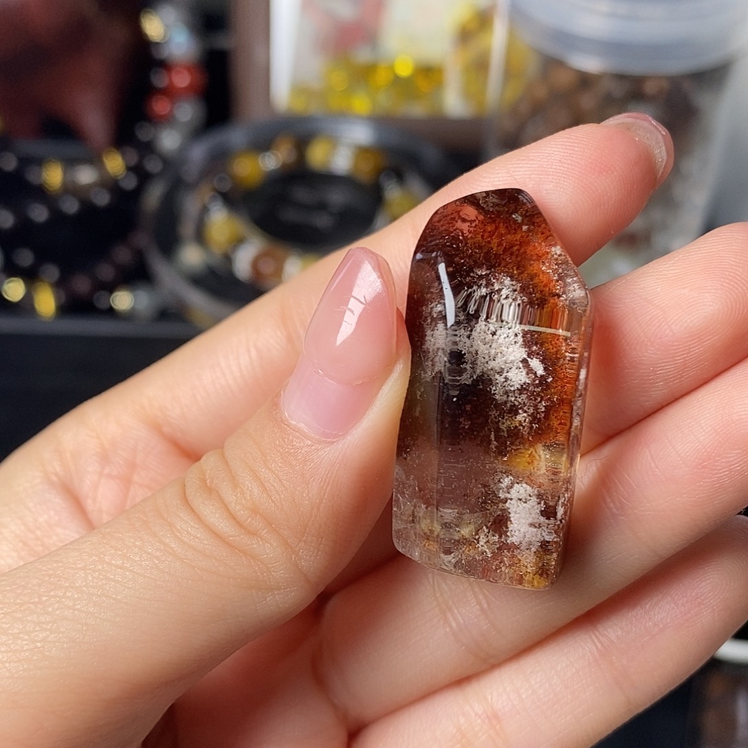 麦***子颈饰银S925镶嵌水晶