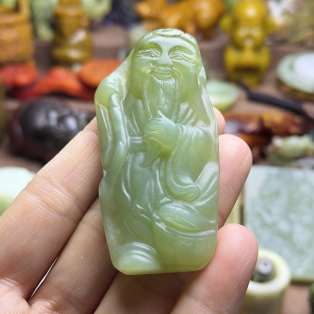 白玉菩提吊坠141。。