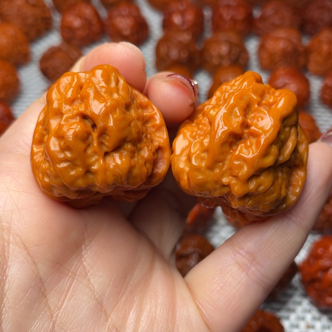 桃核吊坠文玩核桃 手把件 蛤蟆头 34