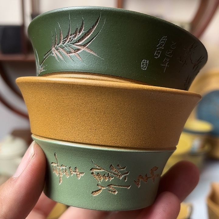 茶杯紫砂文淘紫砂主人杯高端茶器