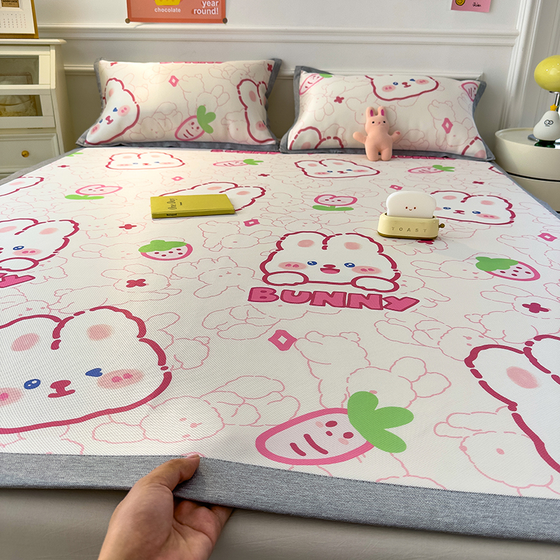 卡通冰丝凉席款式随机发货