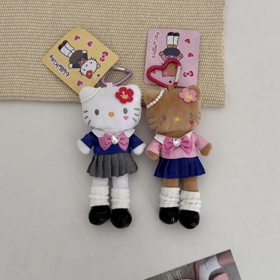 【宝藏库】长腿kitty粉裙精灵JK制服系列挂件