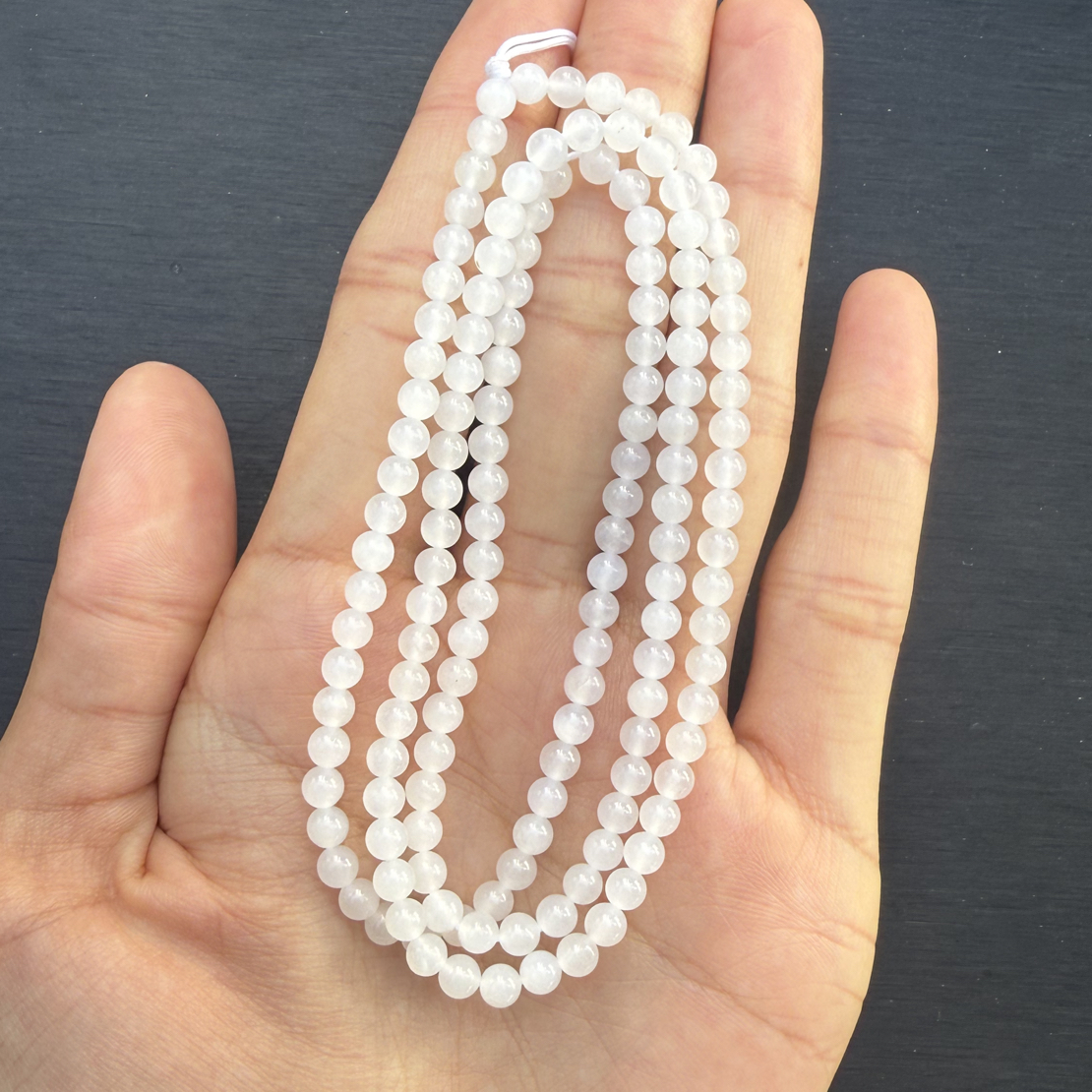 和田玉白玉卡4项链