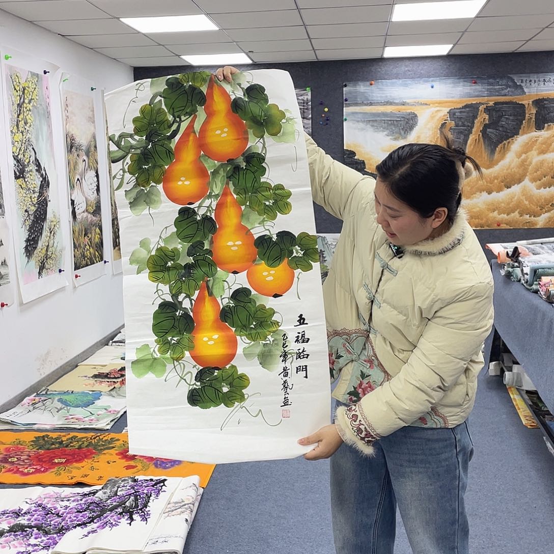 国画作品小姐姐放漏…