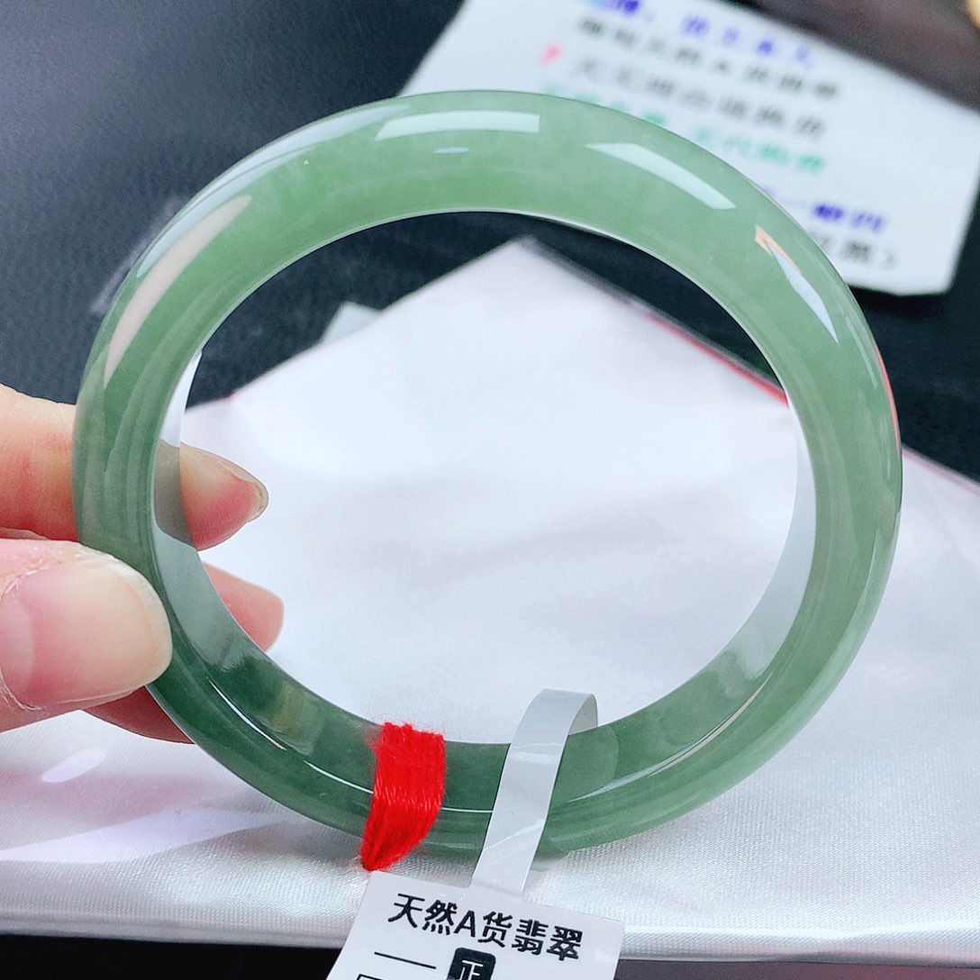 未镶嵌手镯翡翠58+圈