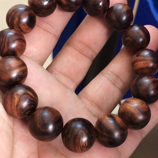 尐***渔手串/手链黄花梨/降香黄檀1.5 紫油梨手串