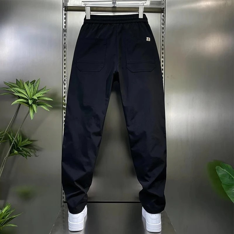 大码男装秋冬款运动冲锋裤男时尚百搭户外潮流舒适弹力休闲直筒裤