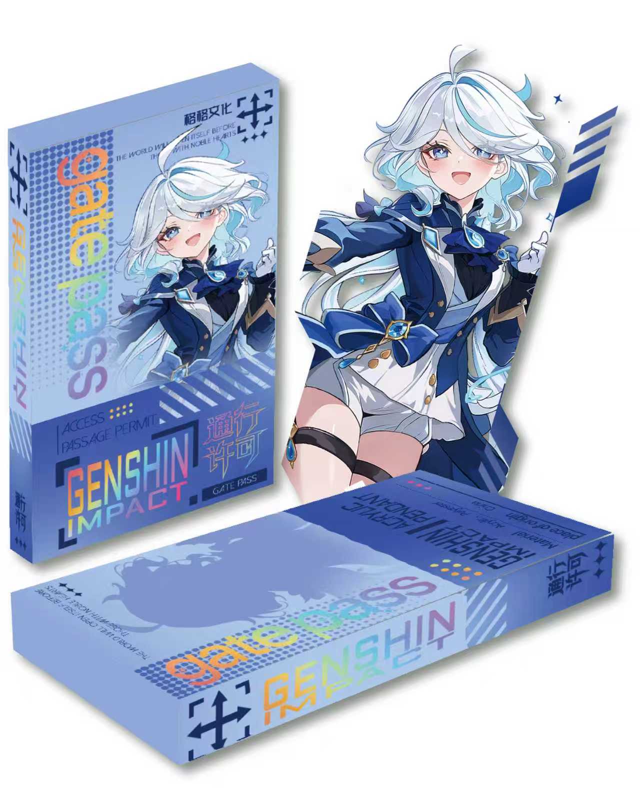 菜小包【祈愿元素】格格文创-万象绘卷-原神通行证收藏卡牌潮玩