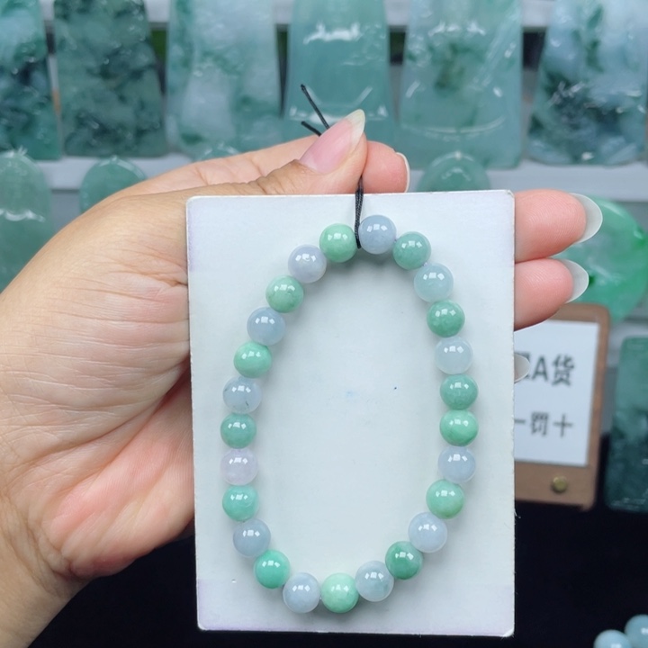 未镶嵌手串翡翠手串