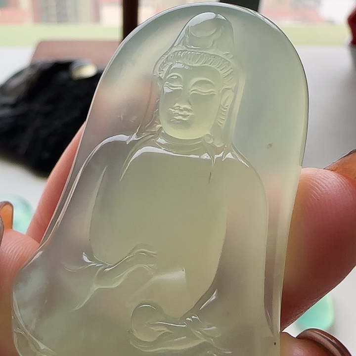岫玉未镶嵌颈饰岫玉