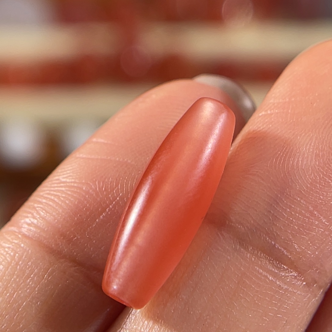 南红玛瑙未镶嵌勒子 6.4x18.7mm 不退换