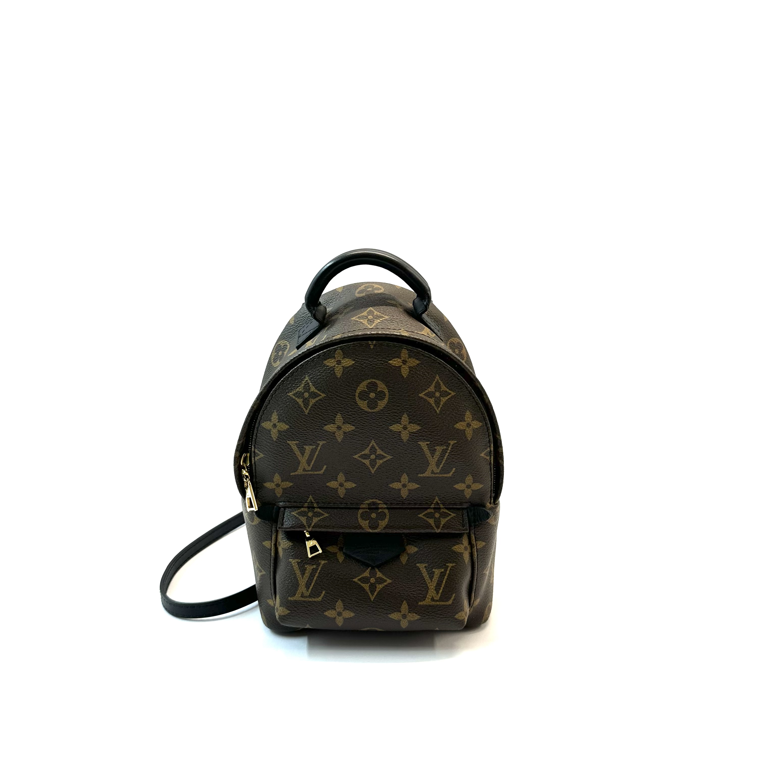 95新 LouisVuitton/路易威登 98新 palm spring 老花mini双肩包  